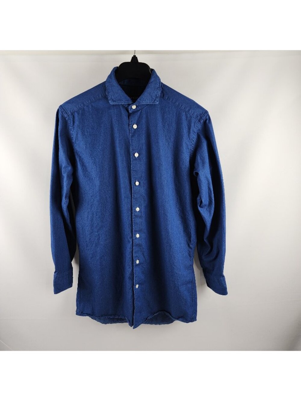 Eton Shirt Mens 42/16.5 Large Blue Contemporary Soft Touch Finish L/S Button Up